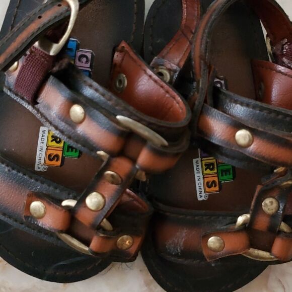 Leather Baby Sandals Unisex - Picture 2 of 6
